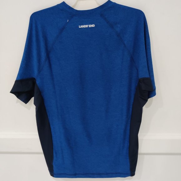 NWT Lands' End Men's Crew Neck Short Sleeve Rash Guard UPF 50 XXL $60 FLF121 - Picture 2 of 2